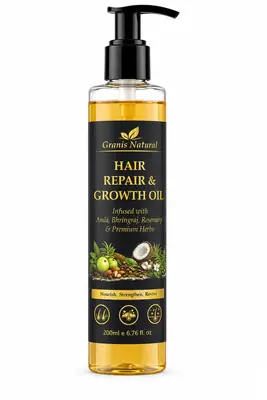 Hair Repair & Growth Oil 200ml infused with Zaffran