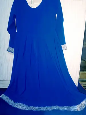 1 Pc Women's Stitched  Border Embroidered Maxi