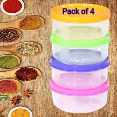 Pack of 4 Mini Storage Box - Choti Masala Dabbi Set