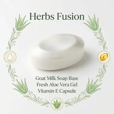 Herbs Fusion Whitening Soap | Natural Herbal Cleansing Bar