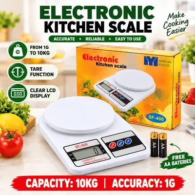 Digital Kitchen Scale SF-400 White - Boxed Packaging