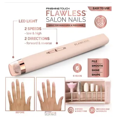 Professional rechargeable Manicure Nail Tools set with LED