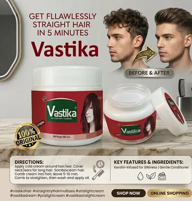 Vastika Hair Straightening Cream best for salon and home use
