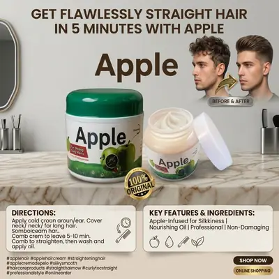 Apple Hair Straightening Cream 300g
