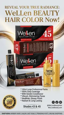 Wellen Hair Color Vibrancy Hair Dye- Black & Dark Brown