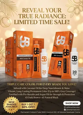 5B Hair Color Vibrancy Hair Dye 120 ( Black & Dark Brown)