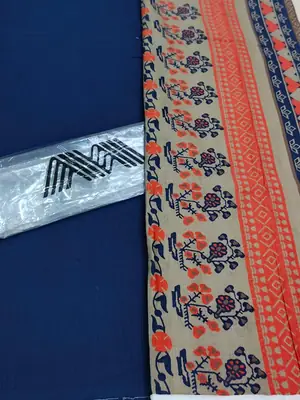 2 Pcs Women's Unstitched Printed Suit