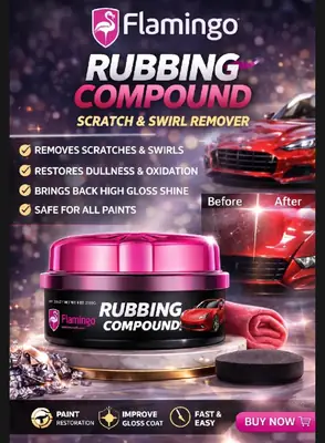 Flamingo Procut Rubbing Compound 230g Scratch Remover