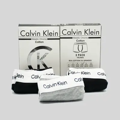 Calvin Klein Men's 3 Pack Logo Cotton Stretch Boxer