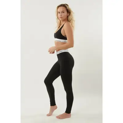 Calvin Klein Modern Cotton Black Leggings and Bralette Set