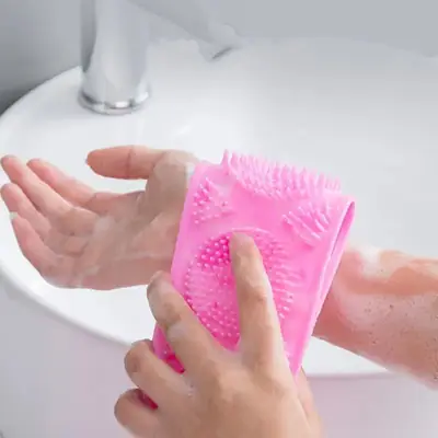 Long Silicone Bath Brush & Body Back Scrubber