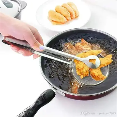 Stainless Steel Mesh Frying Strainer Spoon for Kitchen