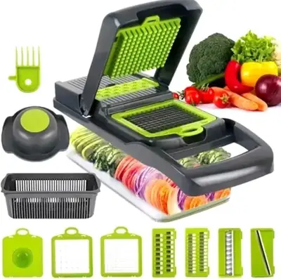 16-in-1 Vegetable Chopper, Mandoline Slicer & Food Cutter