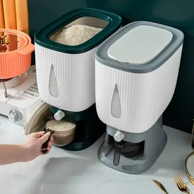10Kg Automatic Rice Dispenser with Rinsing Cup Smart Rice 