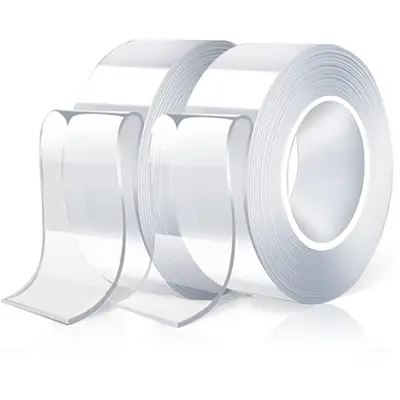 Pack of 2 Double-Sided Reusable Mounting Tape