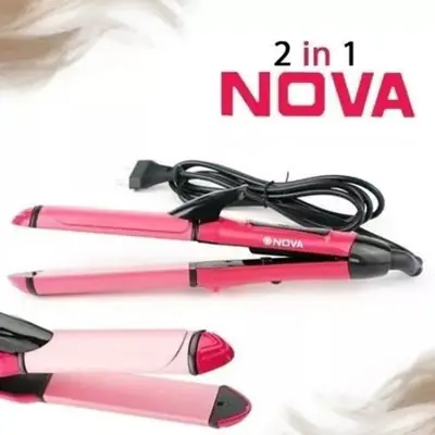 Professional 2-in-1 Hair Straightener & Curler