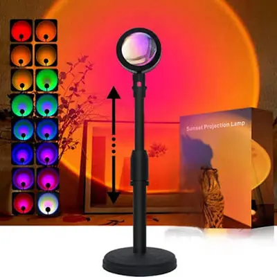 3-in-1 Sunset Projection Lamp for Kids and Adults