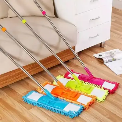 Flat Microfiber Floor Mop for Wet & Dry Home Cleaning