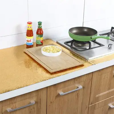 60x200cm Golden Self-Adhesive Aluminium Foil Sheet