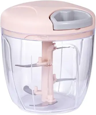 5-Blade Manual Vegetable Chopper with Pull Handle