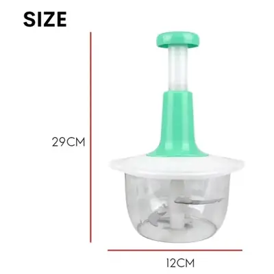 Manual Hand-Push Chopper and Mixer 1.5L
