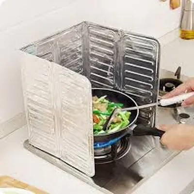 Aluminum Oil Splash Guard & Nonstick Kitchen Splatter Board