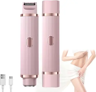 2-in-1 Dual Head Electric Bikini Trimmer for Women