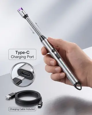 Electric Arc USB Rechargeable Flameless Arc Lighter