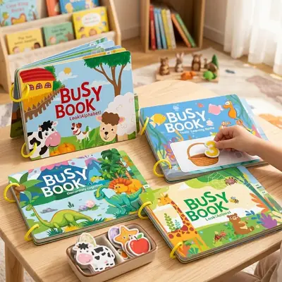 Montessori Quiet Busy Book for Kids - Activity Book