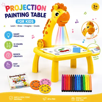 LED Projector Art Drawing Table Kids Projection Table