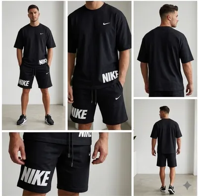 Men Dri Fit Printed Track Suit Black 2 Pcs Slim Fit thumbnail 2