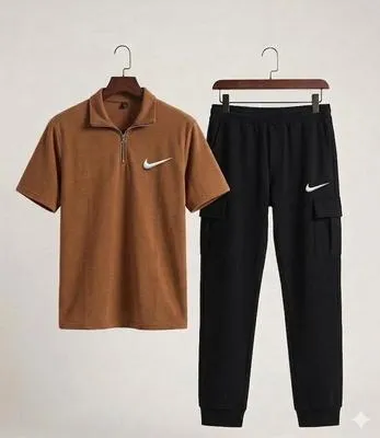 Brown Cotton Track Suit for Women Medium to XL thumbnail 2