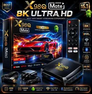 X98Q Mate Quad Core Processor Android TV Box