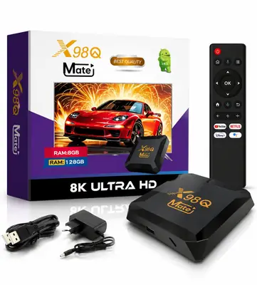 X98Q Mate 8K Smart Box 128GB ROM Media Streamer