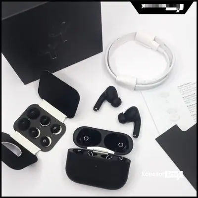 Sleek Black AirPods Pro 3 Style TWS Earphones New