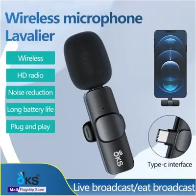 K8 Wireless Lavalier Microphone for YouTube Recording Mics