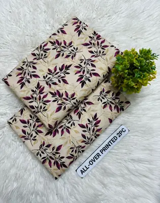 2 Pcs Women's Unstitched Printed Suit thumbnail 2