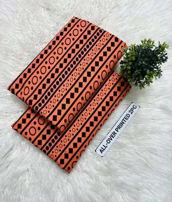 2 Pcs Women's Unstitched Printed Suit thumbnail 2