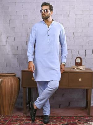 Men’s Unstitched Wool Suit - Plain Pattern Perfect For Winter