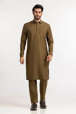 Men’s Unstitched Wool Plain Suit