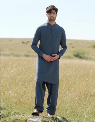 Men’s Unstitched Wool Plain Suit