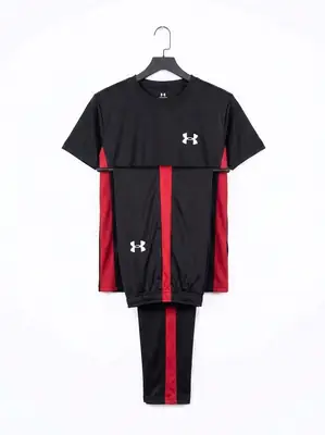 2 Pcs Men's Polyester Printed Track Suit