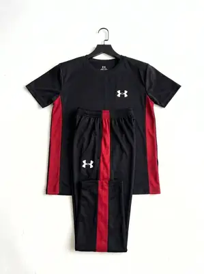 2 Pcs Men's Polyester Printed Track Suit thumbnail 2