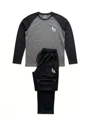 2 Pcs Men's Polyester Printed Track Suit thumbnail 3
