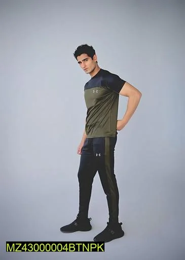 2 Pcs Men Stitched Micro Track Suit thumbnail 3