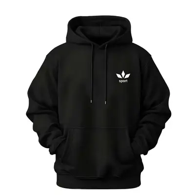 1 Pc Men's Fleece Printed Hoodie