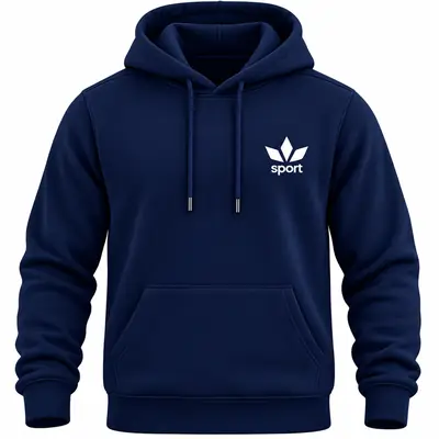 1 Pc Men's Fleece Printed Hoodie