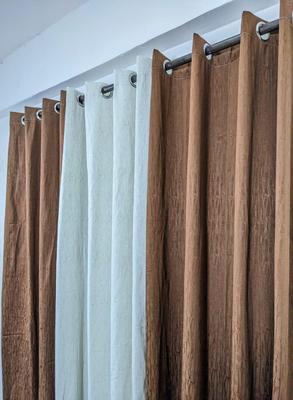 Jacquard Silk Curtains 3 Pcs Set 55x92"