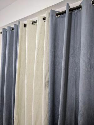 Jacquard Silk Curtains 55x92 Set of 3