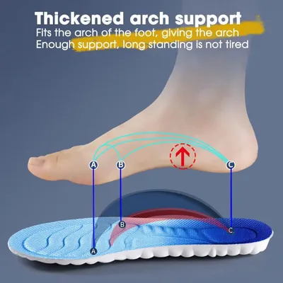 4D Nano Antibacterial PU Leather Insoles Black thumbnail 3